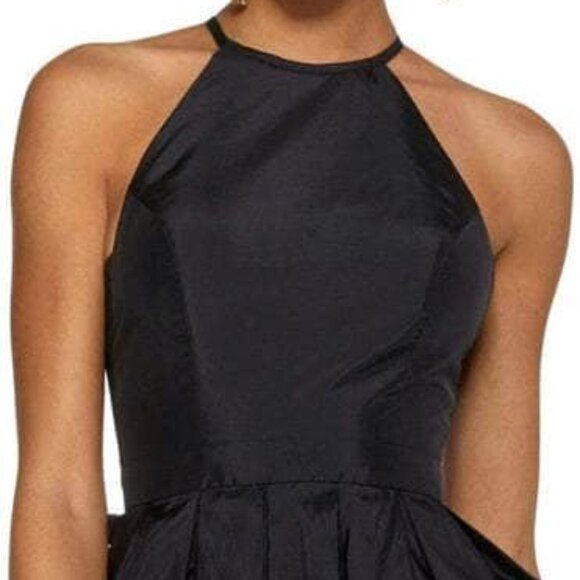 SALE NWT Sherri Hill 53025 Chiffon Homecoming Dress Black Size 12 - Picture 3 of 8